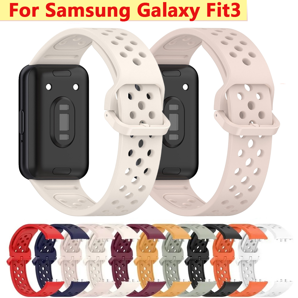 Soft Silicone Watch Compatible with Fit3 Replacement Bracelet Breathable Watchband Smart Watch Sports Accessories