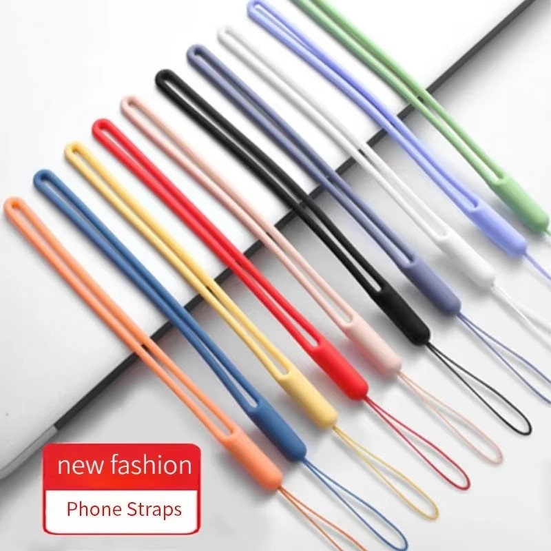 5/1PCS Silicone Wrist Straps Phone Strap Portable Hand Wrist Lanyard Chain ID Card Keys Cord Keychain for