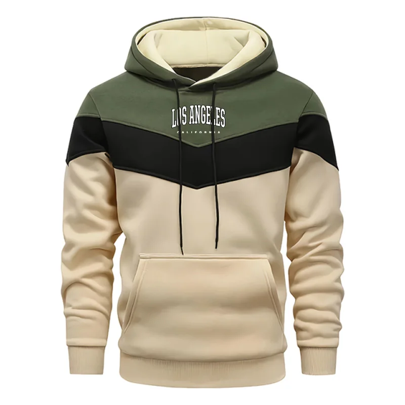 High Quality Mens Tracksuit Printed Casual Tricolor Sweatshirts Outdoors Sports Jogging Mens Clothing Autumn Winter Hoodies Tops