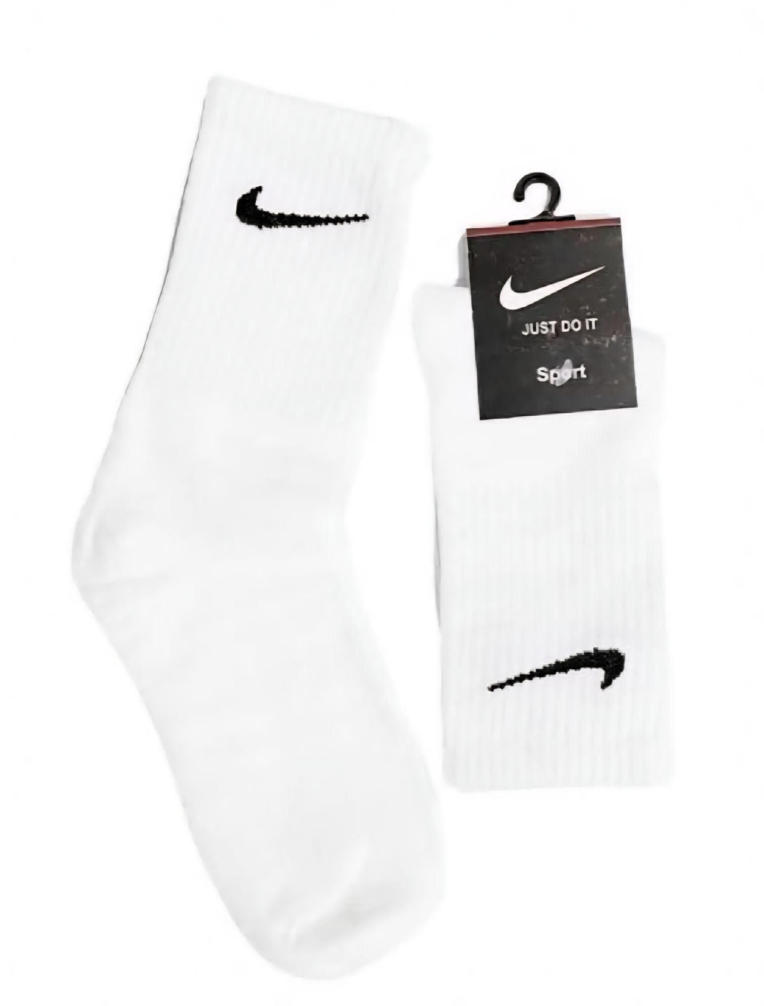 Pack Of 2 Pair White Cotton Long | Half Socks For Men And Women