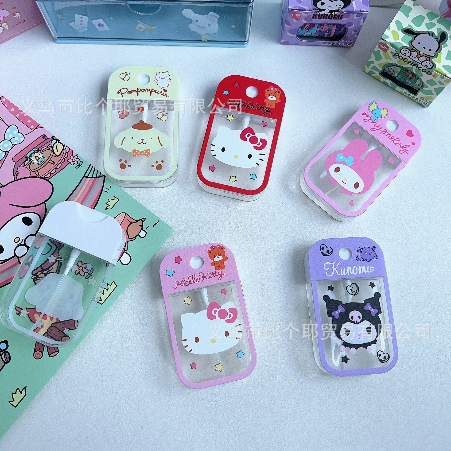 50ml Cartoon Hello Kitty Sanrio Perfume Spray Bottle Kuromi Cinnamoroll Travel Portable My Melody Cartoon Press Bottled