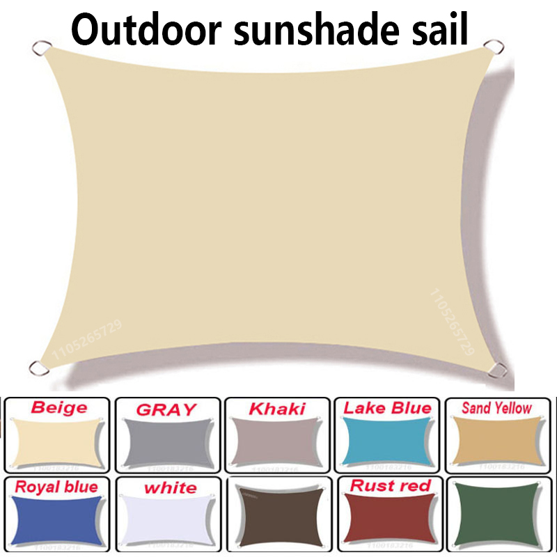 19 Colors of Waterproof Awning, Sunshade Sail, Garden, Beach, Camping, Terrace, Swimming Pool, Awning, Tent