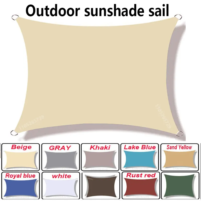 17 Colors of Waterproof Awning, Sunshade Sail, Garden, Beach, Camping, Terrace, Swimming Pool, Awning, Tent
