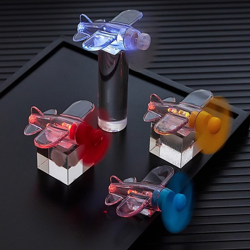 Wind Power LED Color Lights Propeller-driven Airplane Model LED , Suitable for Electric Bicycles, Motorcycles, Helmets, Etc