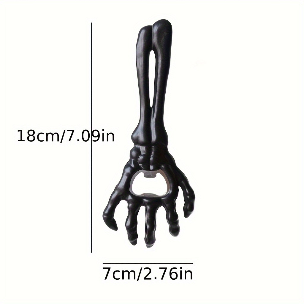 1pc Skeleton Hand Bottle Opener - Horror-Themed Cast Iron Opener, Perfect for Halloween Parties & Pranks, Bar Accessories