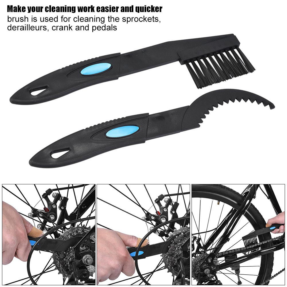 2pcs Plastic Bicycle Chain Cleaner MTB Mountain Bike Machine Washer Brush Scrubber Biking Portable Dustproof Cycling Parts