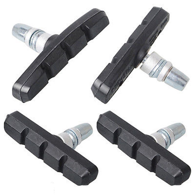 2 pairs of mountain bike silent brake blocks bicycle V brake accessories brake leather riding accessories