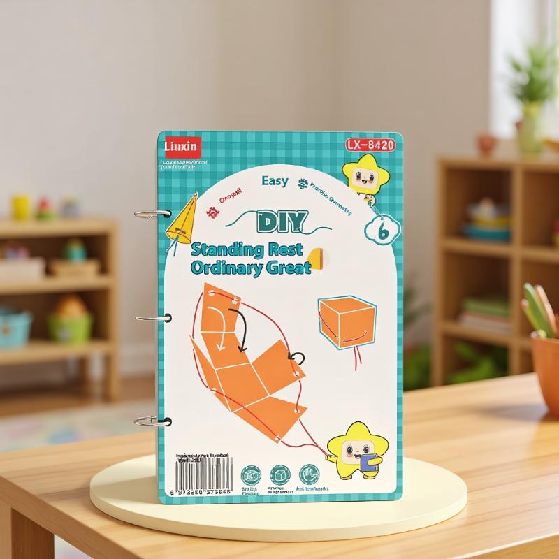 **Montessori 3D Geometry Quiet Book Set For Kids Educational 1 Set Workbook Preschool Early Math Learning Tools