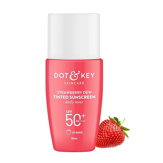 Dot & Key Strawberry Dew Tinted Sunscreen SPF 50+ Pa++++ - 03 Sand | Protection Against UA/UB | Broad Spectrum, Water & Sweat resistant | For All Skin Types | 50ml - image 1