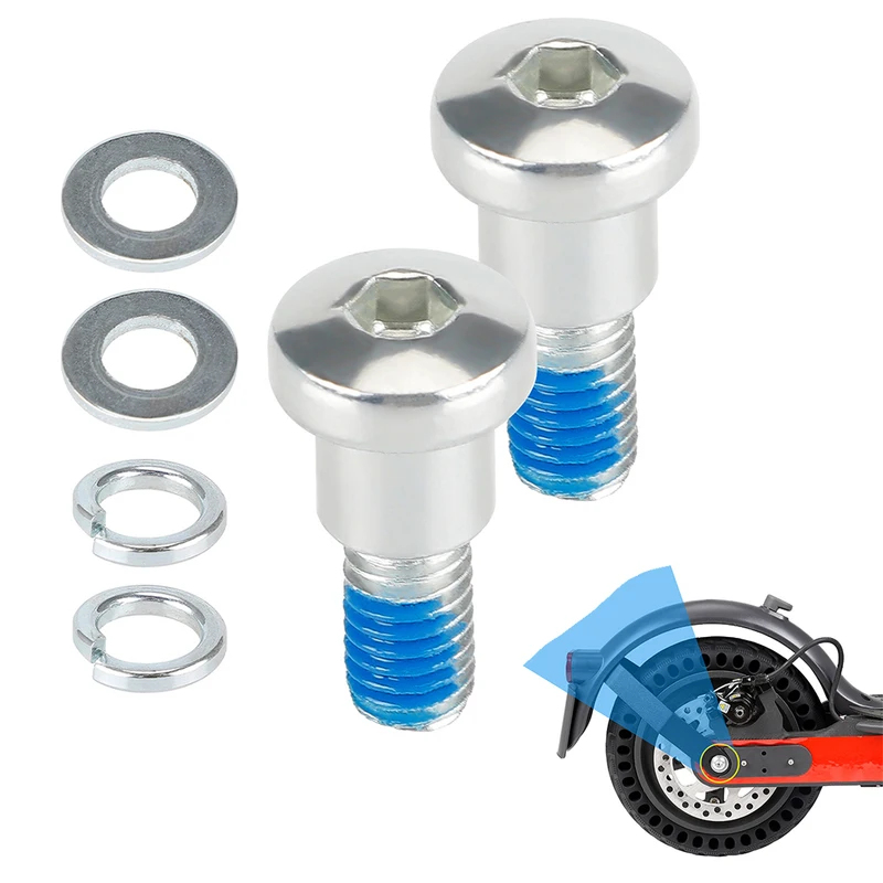 1Pair Rear Wheel Fixed Bolt Screws for M365 / Pro Electric Scooter, Metal Hardened Durable Replacement Parts