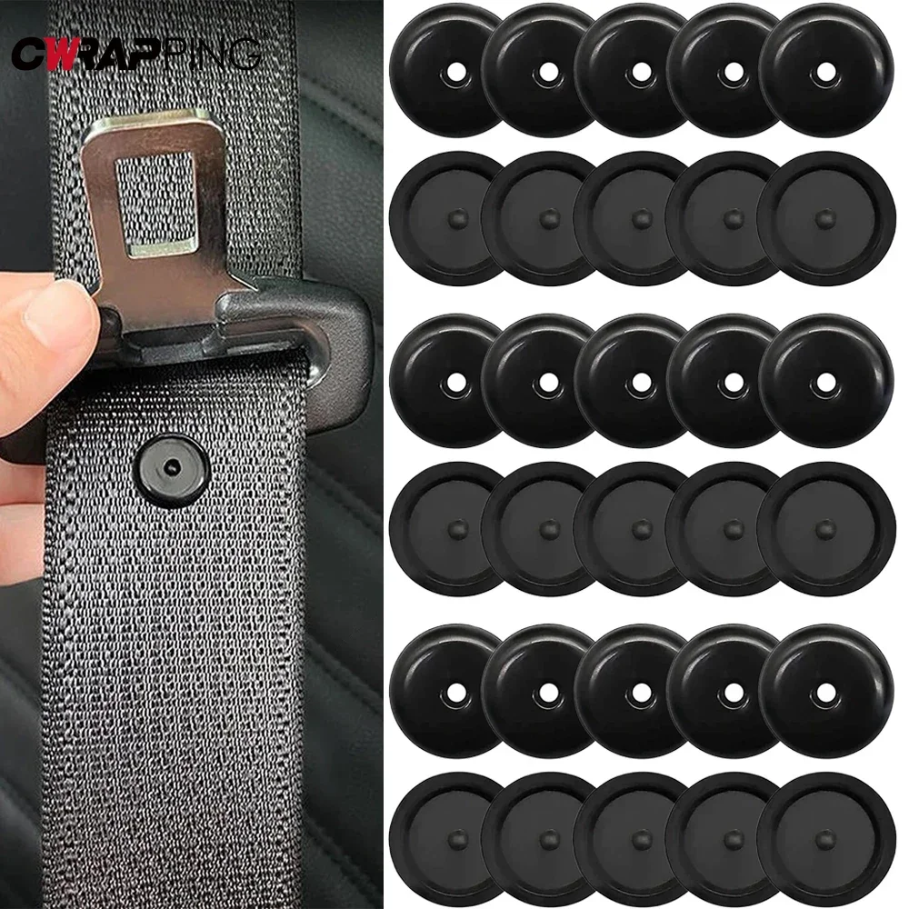 10 PCS Safetys Belt Clip Buckle Car Seatbelt Wholesale Stop Button Safety Adjuster Fastener Retainer the Rivet Accessories