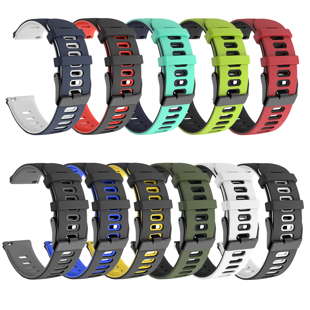Watchband 20mm & 22mm Silicone Strap For Watch, Gear S3 Frontier, GTR 47mm/Gtr 3/Gtr 3 Pro/GTR 2-2e Watchbands