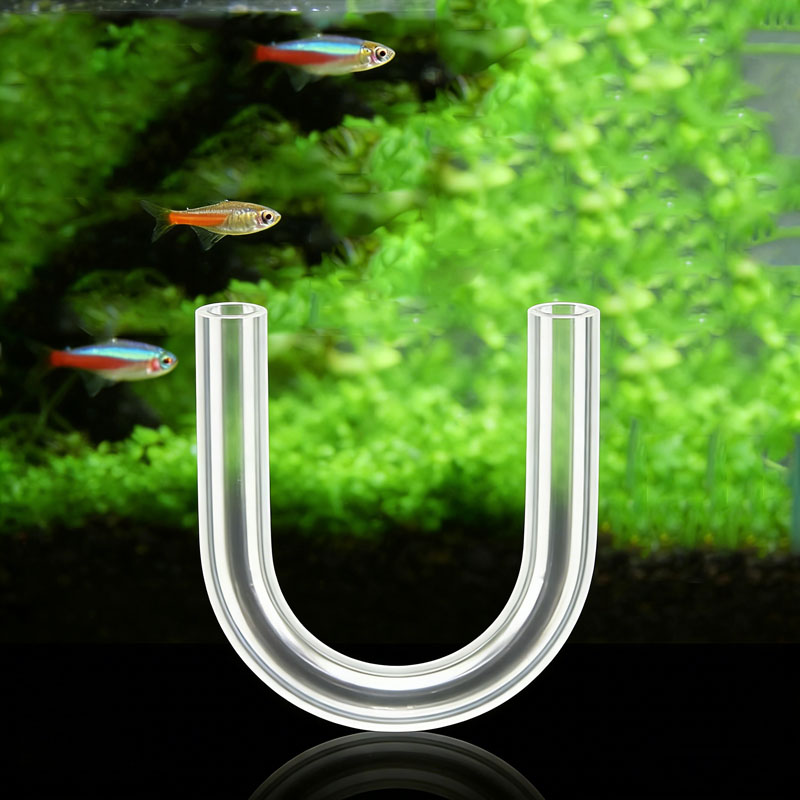Aquarium Oxygen Pump Bent Tube Air Pump U-Shaped Connection Accessory Suitable for Aquarium Inner Diameter 4mm Hose Connection