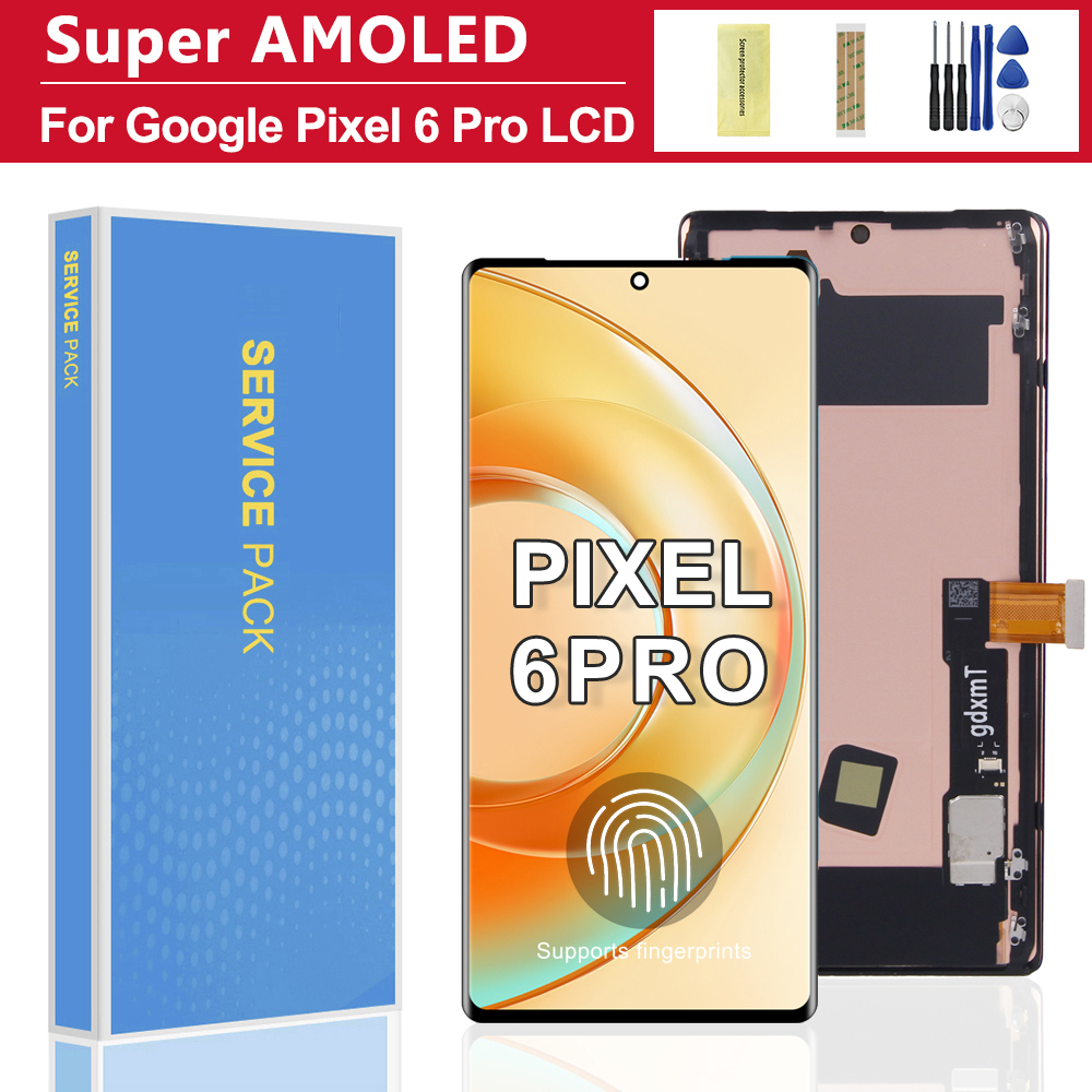 6.7'' AMOLED For Google Pixel 6 Pro GLUOG G8VOU LCD Display Touch Screen Digitizer Assembly Replacement