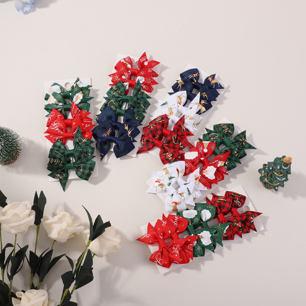 6pcs Cute Halloween Bow Hair Clip Fashion Kids Girl Hairpin Party Decoration Barrettes Baby Hair Accessories Wholesale