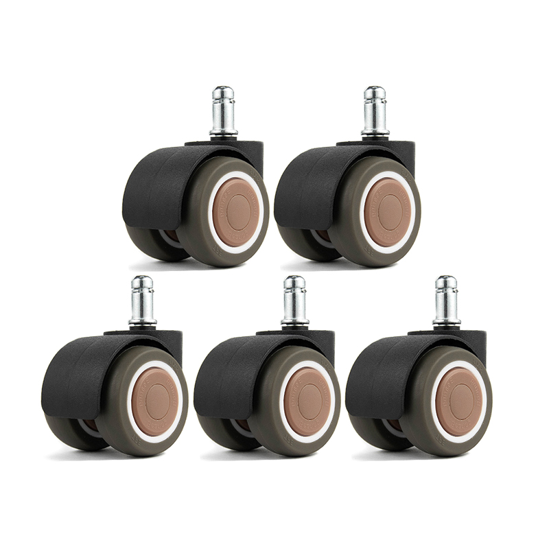 Universal Mute Wheel Office Chair Replacement Casters Rubber Roller Furniture CF8