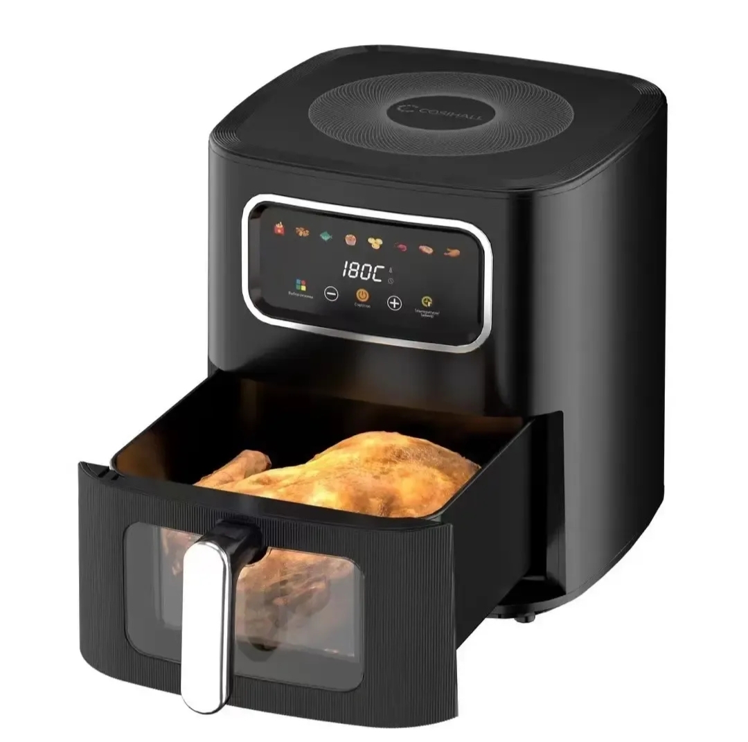 Silver Crest Air Fryer 12 Ltrs. With Transparent Basket. 2400 Watts. 8 Preset Menu. Touch Control