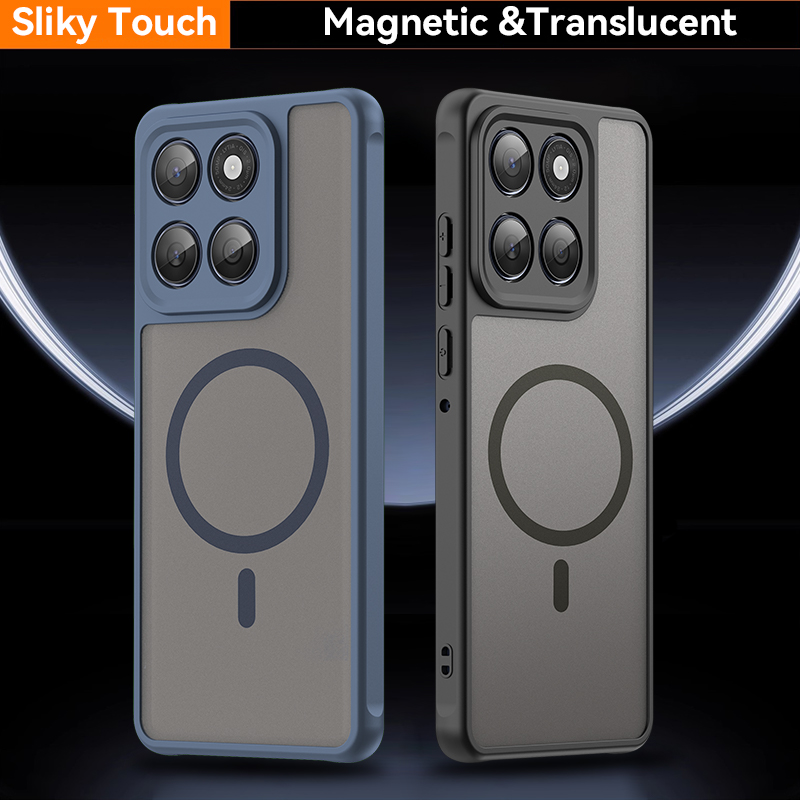 Magnetic Luxury Armor Shockproof Case For Moto Edge 60 Neo S50 Edge50 Neo 60Fusion Edge 60S Wireless Matte Translucent Cover
