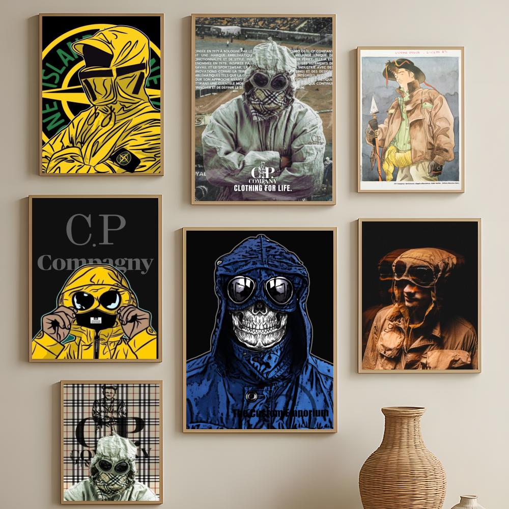 fashion brand CP. Company Poster HD Self-Adhesive Waterproof Wall Art Easy to Apply Multi-Scene Decor
