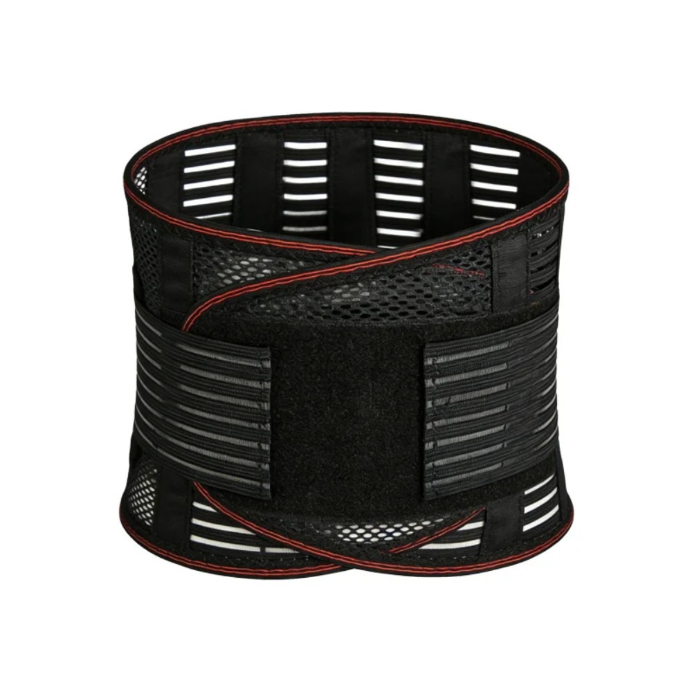 1pc Adjustable Lumbar Support Belt Breathable Mesh Waist Brace Compression Lower Back Spine Support for Pain Relief