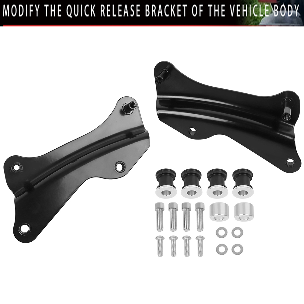 4 Point Docking Hardware Quick Release Bracket For Harley Davidson Touring Street Glide,Electra Glide,Road Glide,Road King 14-23