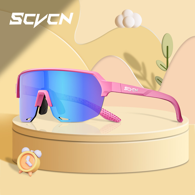 SCVCN New Road Bikes Photochromic Children Cycling Glasses Teenager Boy Girls Cycling UV400 Eyewear Outdoor Sports Sunglasses