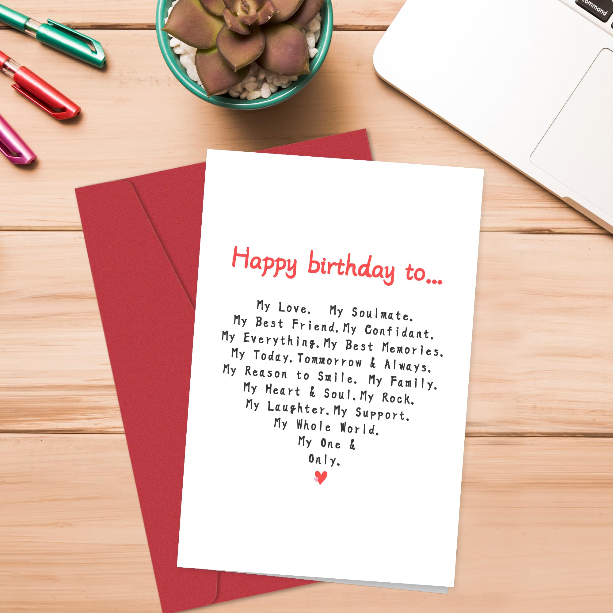 Romantic Birthday Card for Boyfriend Husband, Funny Birthday Cards for Wife Girlfriend, Naughty Love Card for Men Women, Happy B