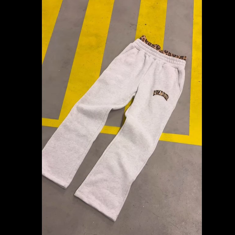 Autumn and Winter New Thick Pants Warm American Style Y2K Simple Daily Versatile Fashion Men's and Women's Same Pants