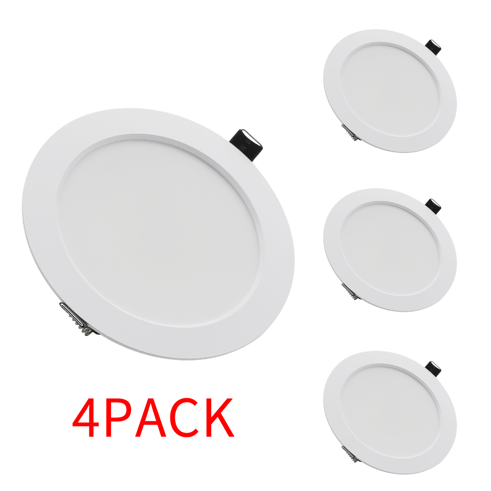 4PACK Spot LED Downlight Ceiling AC 220V 7W 9W 12W 15W 18W Spotlight Cold Warm White Round Recessed Lamp LED Dowm Light Lighting