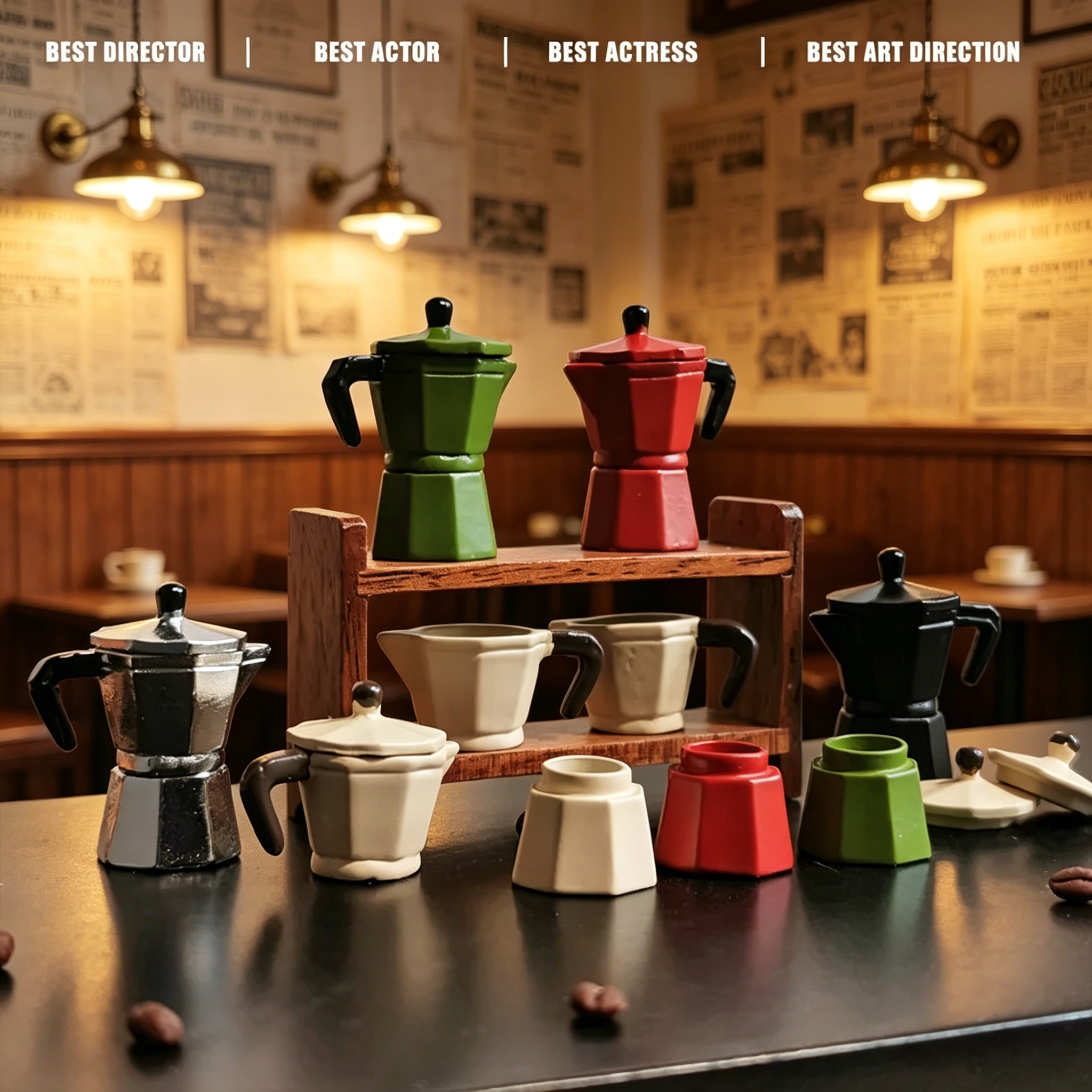 1/12 Scale Mini Moka Pot Dollhouse Kitchen Decor Accessories