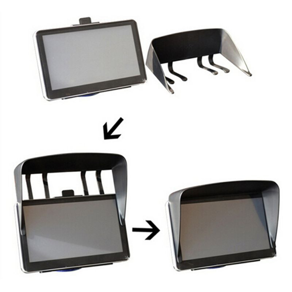 New 1 PC Black GPS Sunshade Visor For Navigator 7 Inch Car GPS Professional Sun Shade Anti Reflective GPS Screen Visor Hood