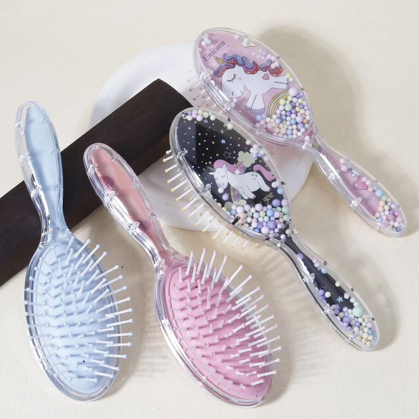 cute cartoon comb scalp massage air cushion hair brush women's hair comb portable tool Special for real hair