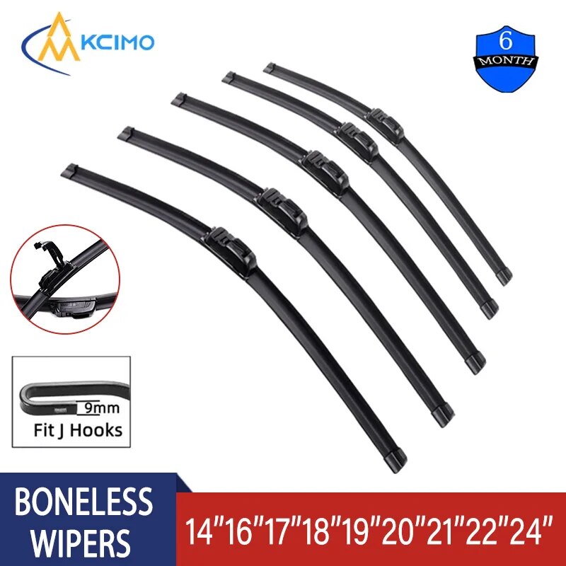 Car Windshield Wiper U-type Soft Boneless Wiper HD Quiet Durable Automotive Wiper 14" 16" 17" 18" 19" 20" 21" 22" 24"