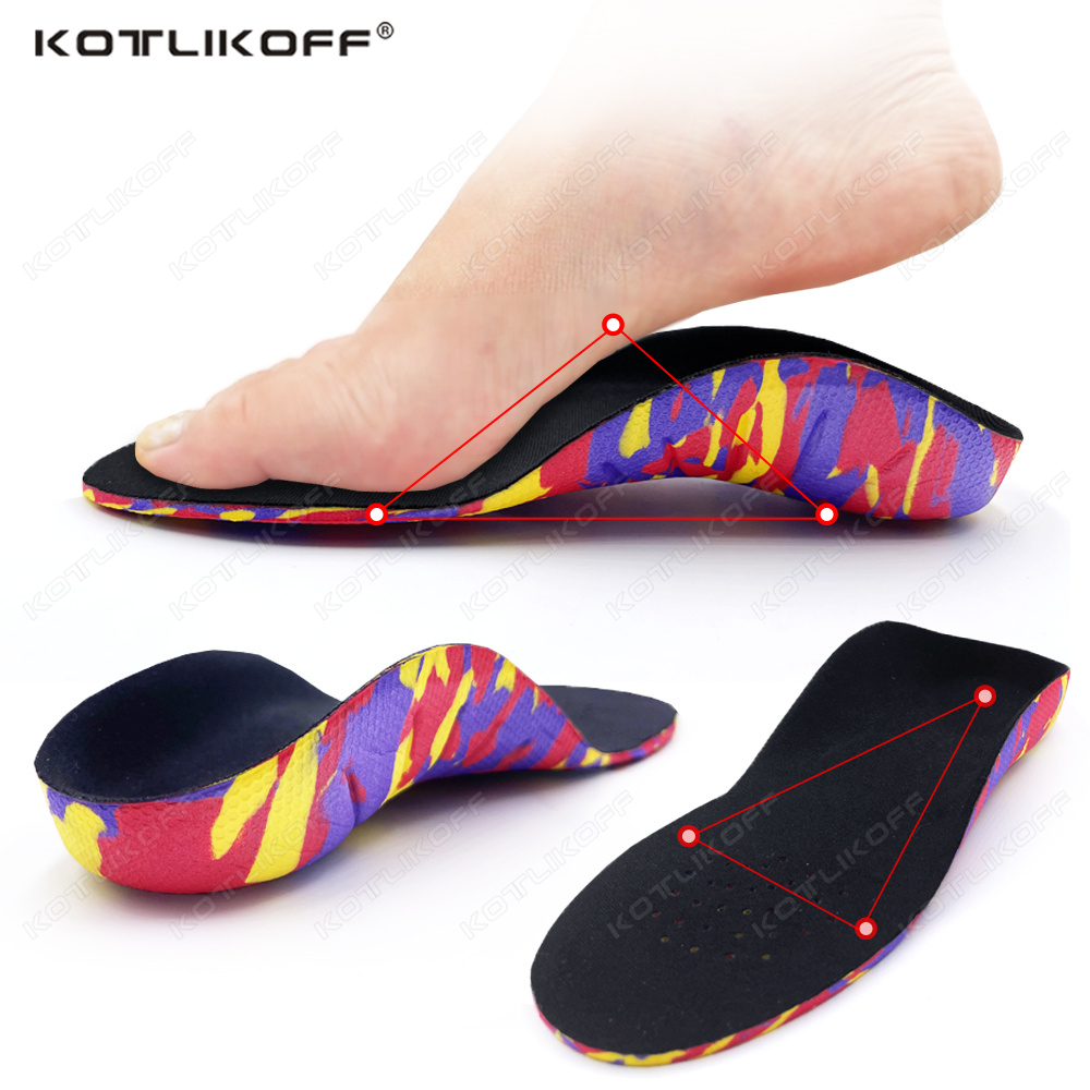 1/2 Pairs Kids Orthopedic insole Correction Care Tool for Kid Flat Foot Breathable Pads Accessories Fasciitis Insoles for Feet