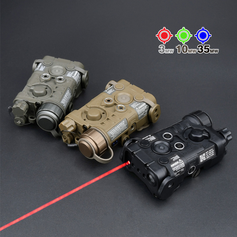 WADSN Airsoft MINI DBAL-A2 IR Sight Strobe Light Red Green Blue Dot Laser CNC Metal Mini Dbal A2 Hunting Scout Lights 20MM Rail