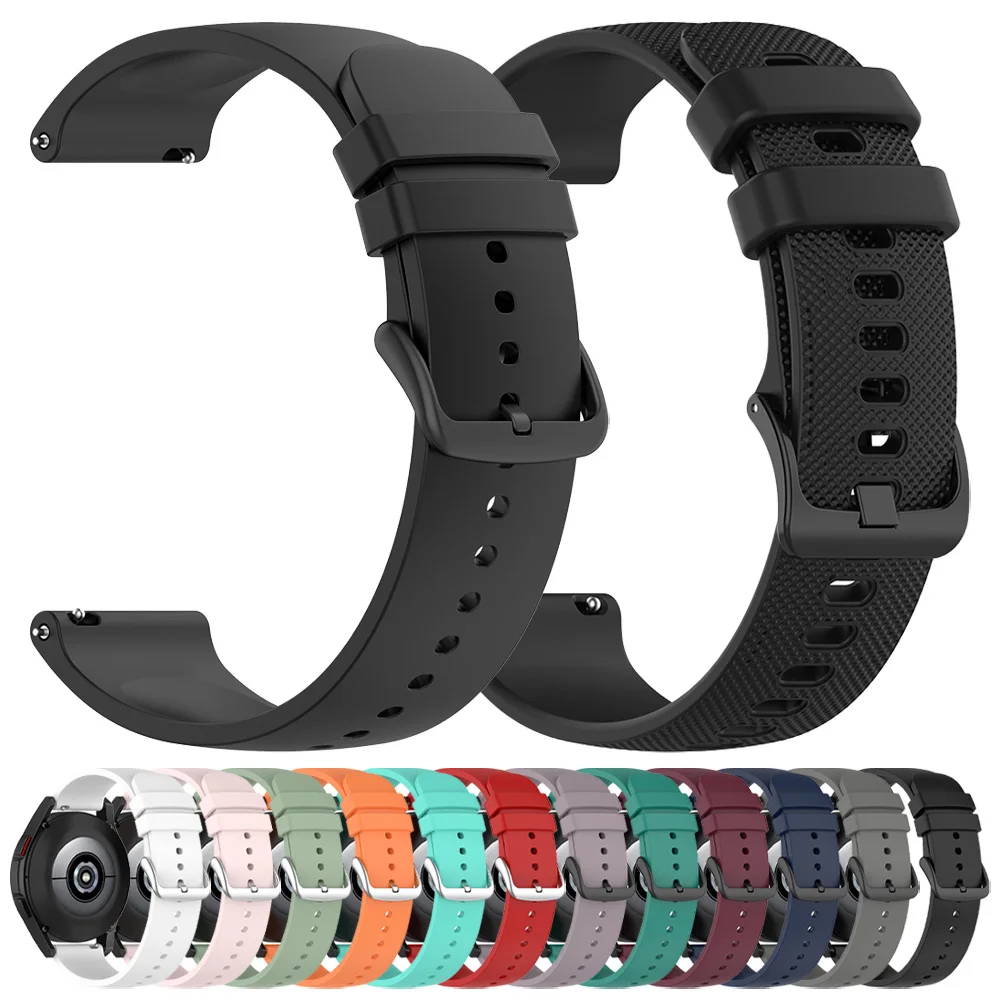 20mm 22mm Sports Silicone Watch Strap For Venu 3 Band Forerunner 265 255 Music Vivoactive 4 For Venu Sq 2 Bracelet
