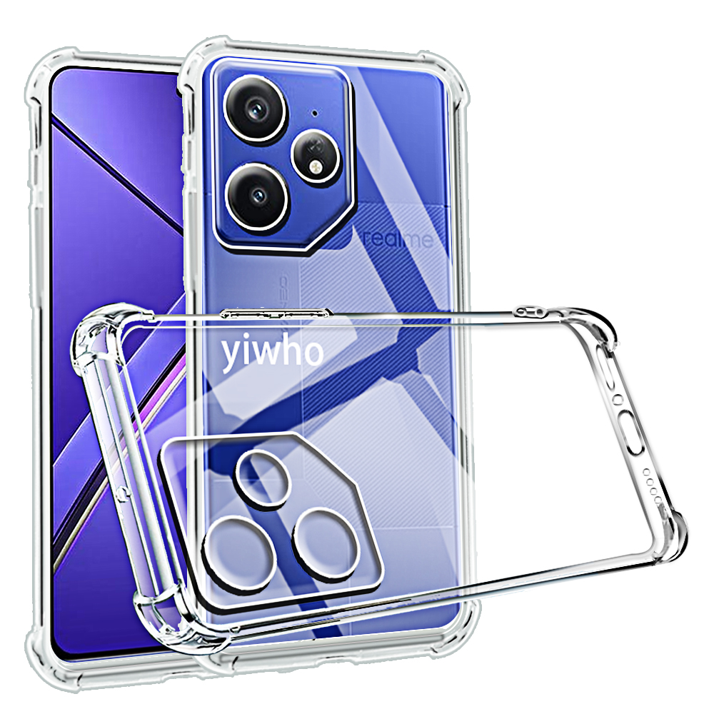Shockproof Phone Case for Realme GT Neo 7 6 5 SE GT 7 6 5 3 2T Transparent Clear Bumper Soft TPU Back Cover Phonecase Neo7 6se