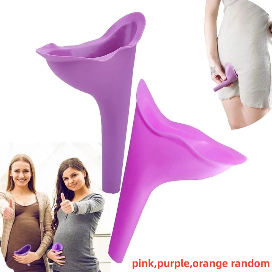 1PC Women Girl Urinal Outdoor Travel Camping Female Urinal Soft Silicone Urination Device Stand Up & Pee Lady Mobile Toilet