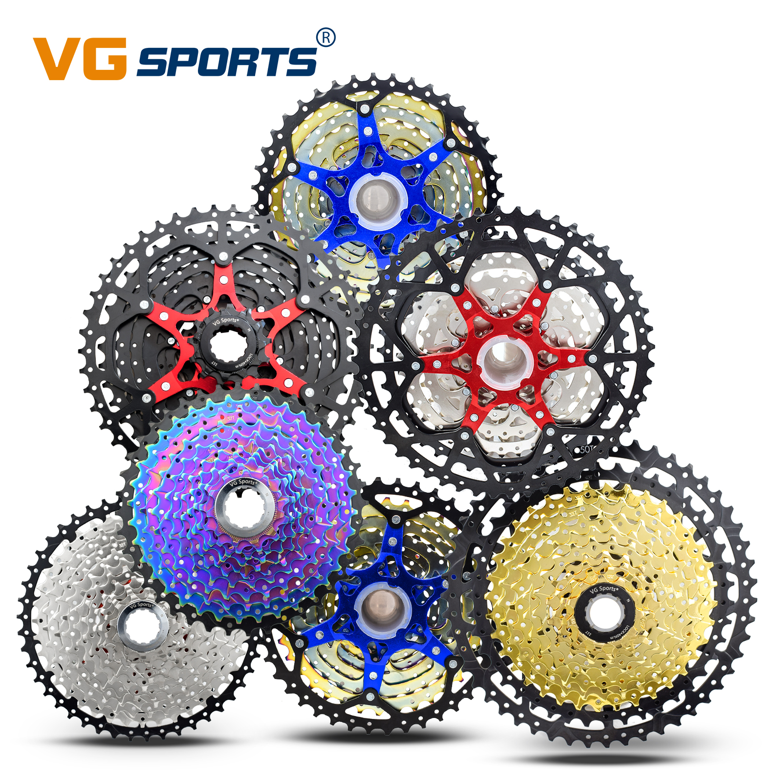 1pc VG SPORTS 8 9 10 11 12 Speed MTB Bike Cassette Separate Bracket Sprockets Fit For HG Hub 8v 9v 10v 11v Mountain Bike Parts