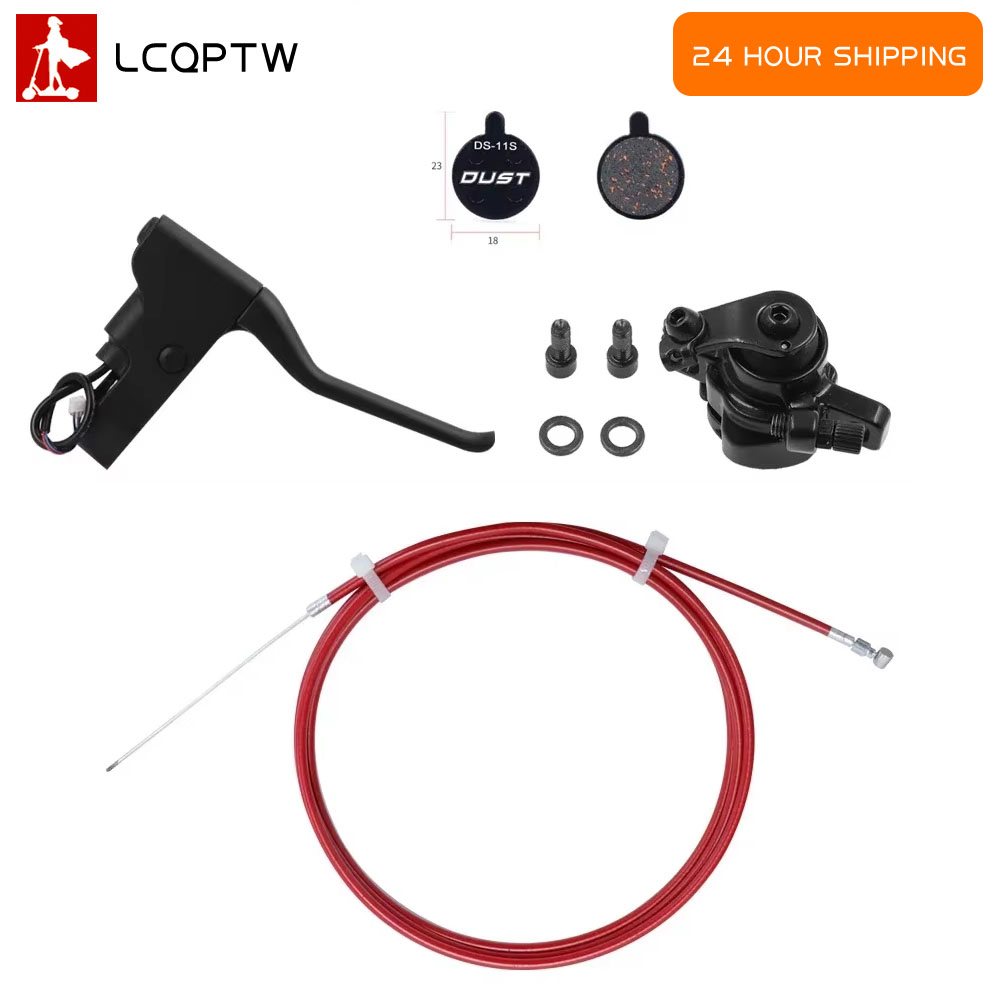 Kickscooter Brake Kits For M365 Electric Scooter Brake Pad Caliper 110mm Brake Wire Handle Replacement Accessories
