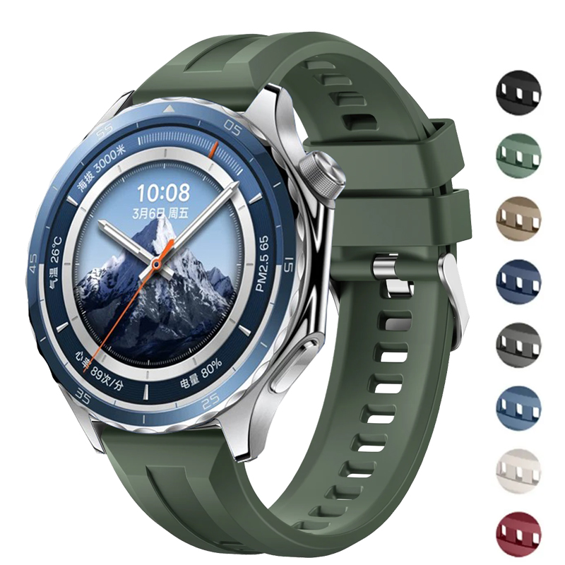 22mm Silicone Strap For Oppo Watch 4 Pro OnePlus Watch 46mm Oppo Watch X Wristband For Huawei GT6 GT6pro 46mm GT5/5pro Bands