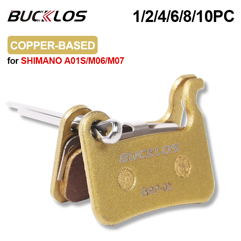 BUCKLOS MTB Bike Brake Pads Copper-Based Cycling Hydraulic Disc Brake Pad Mountain Road Bicycle Disk Pads for SHIMANO A01S M975