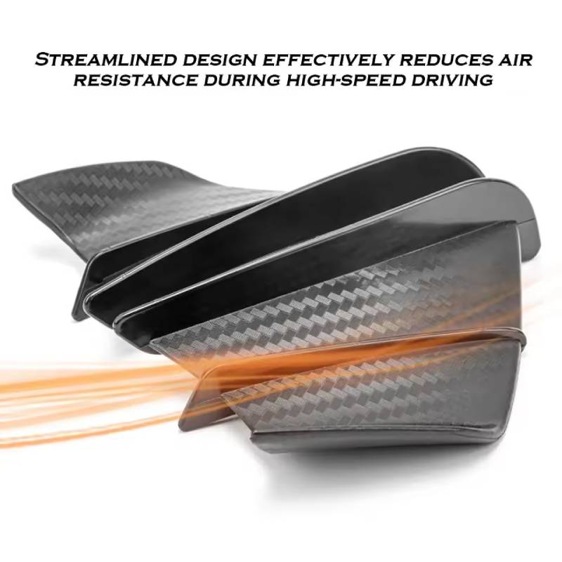 A Pair NEW ABS Sports Motorcycle Aerodynamic Wing Side Fairing Airflow Deflector Universal Accessories For Yamaha Kawasaki Etc