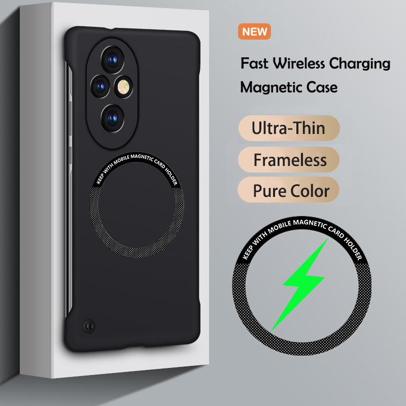 Ultra Thin Matte Frameless Case For Honor Magic 6 7 Lite 300 200 100 90 80 70 60 50 20 Pro X9C Smart Magnetic Cooling PC Cover