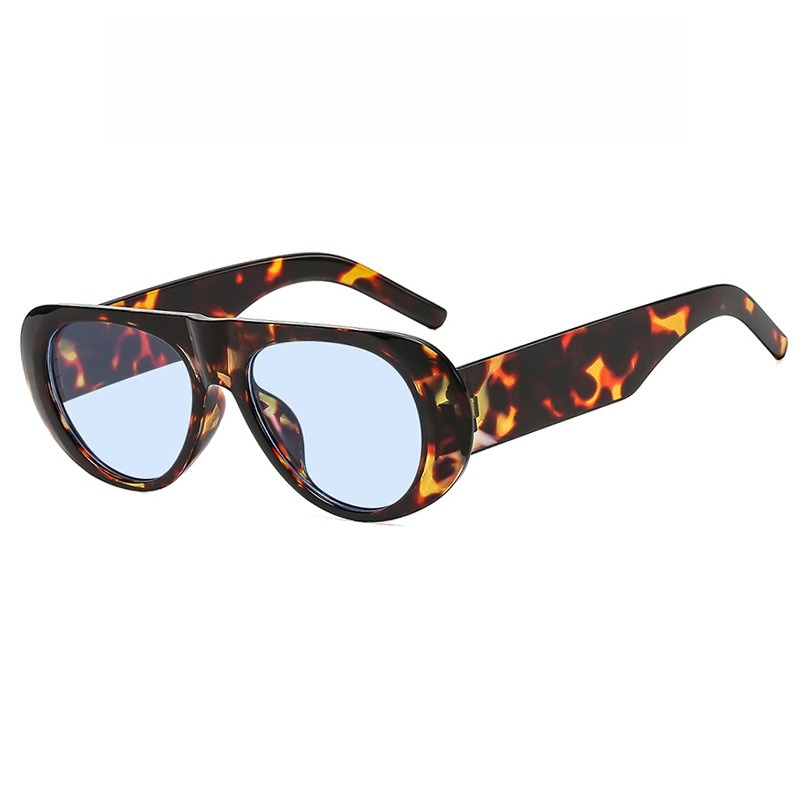 New Fashion Oval Pilot Sunglasses Women 2026 Trendy Vintage Ocean Sun Glasses Retro Shades Summer Traveling UV400 Eye Protection