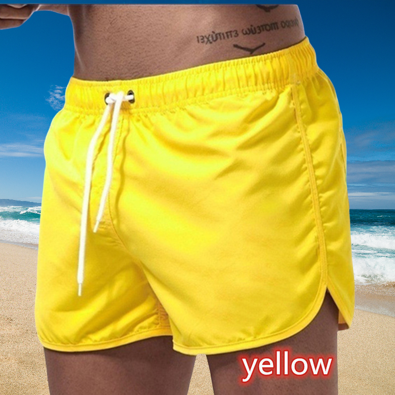 2026 New Summer Men's Swimwear Shorts Brand Beachwear Swim Trunks Men Swimsuit Low Waist Breathable Beach Wear Surf