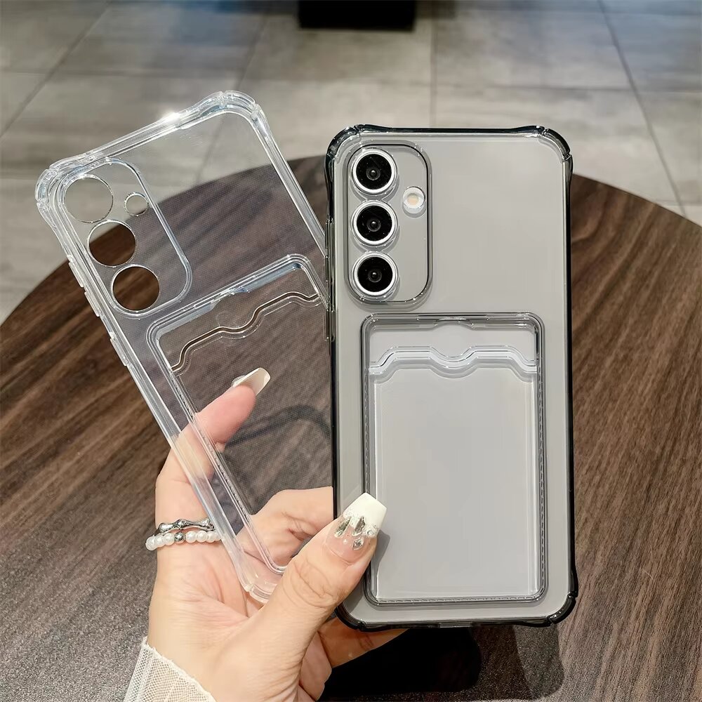 Shockproof Clear Card Slot Cover For A07 A17 A06 A16 A05 A15 A14 A26 A25 A24 A36 A35 A34 A55 A54 A56 Soft Case