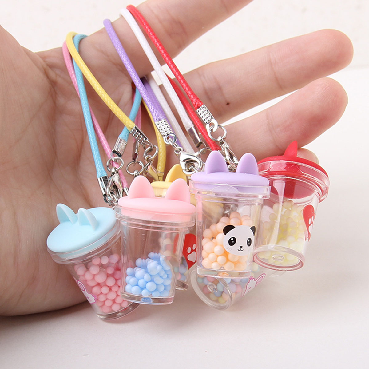 For Labubu Dolls Accessories Cute Miniature Dollhouse Mini Kettle DIY Cartoon Dress Up Accessories