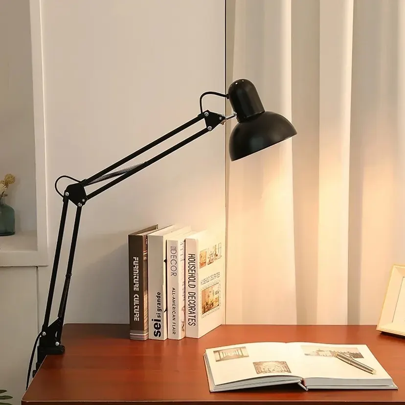 Flexible LED Desk Lamp Home Office Modern Table Lamp Metal Architect Adjustable Folding Reading Light
