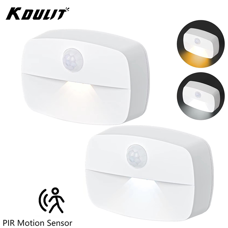 Home LED PIR Motion Sensor Lamp Cupboard Wardrobe Bed Under Cabinet Night Lights Smart Perception Closet Stairs Charging Magnet